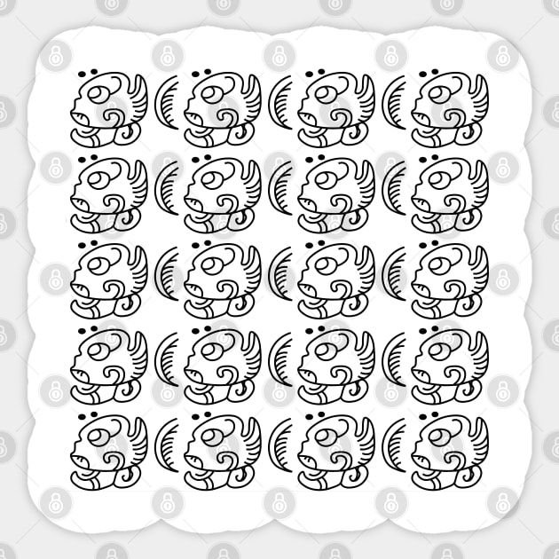 Cacao pattern Sticker by Karroart